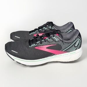 Brooks Ghost 14 Running Shoes Women's Size 11 Black Pink EU 43 Sneakers